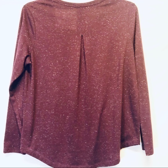 Shiny Wine Colored Tee - Picture 5 of 5